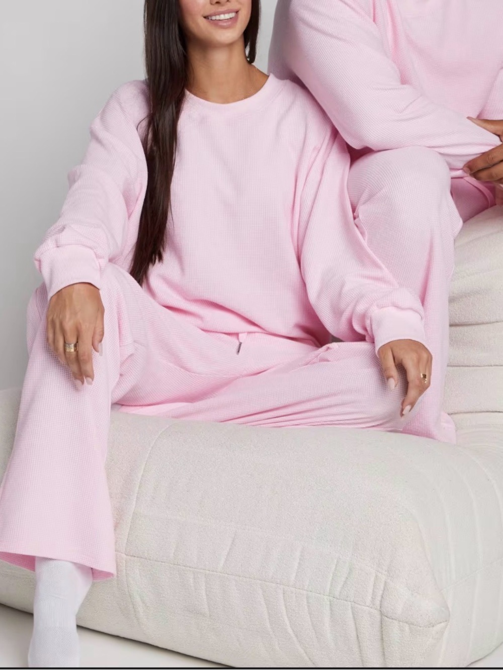 Comfrt Waffle Knit Lounge Set - Picture 9 of 13